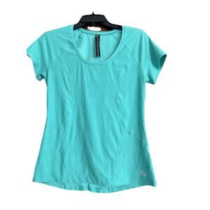 NWT-RBX Live Life Active Top Womens M Teal Green Stretch Athletic Wicking Sport